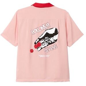 Golf wang rollinem sevens *since 2013* short sleeve button up shirt men’s small